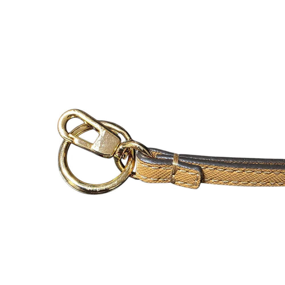 Beige Leather Key Holder
